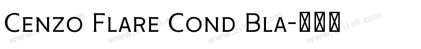Cenzo Flare Cond Bla字体转换